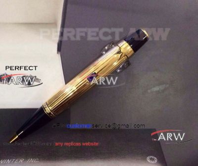 Perfect Replica Best Mont Blanc Boheme Gold Barrel Ballpoint Pens AAA